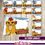 12 The Lion Guard Food Tent Cards Instant Download Printable