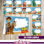 24 Toy Story Food Tent Cards Instant Download Printable Toy