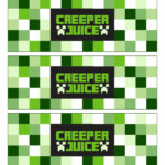 7 Best Creeper Juice Printable Label Printablee