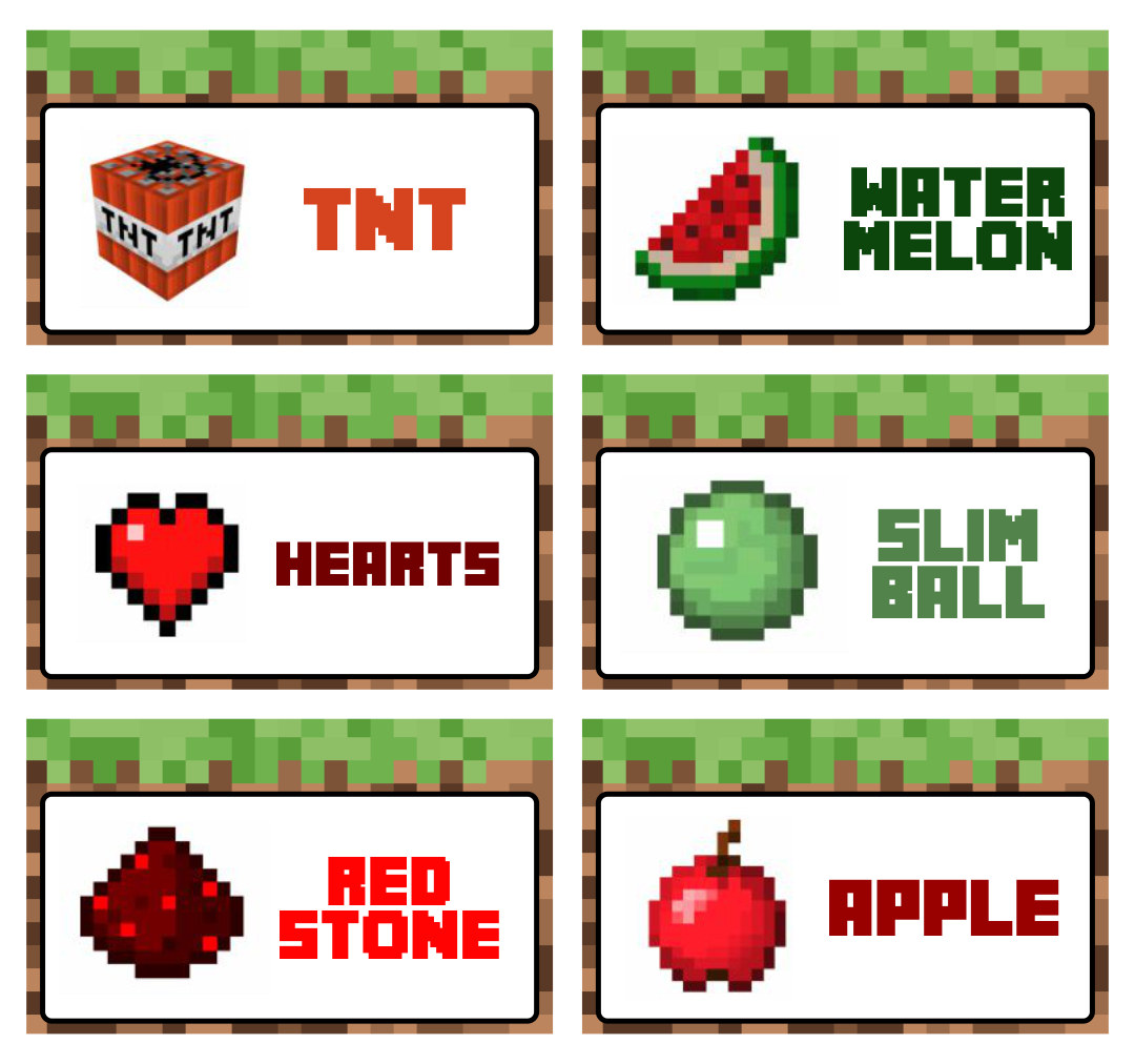 7 Best Free Printable Minecraft Food Labels Fish Printablee