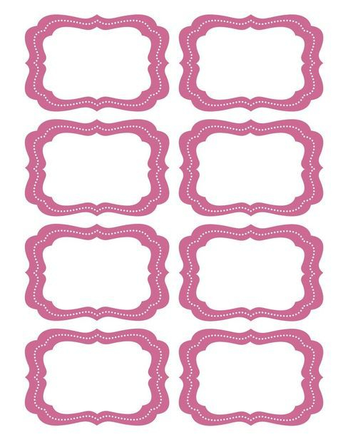 Baby Pink Food Label Clipart Google Search Labels Printables Free 