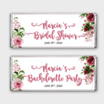 Bridal Shower Customized Candy Bar Wrapper Regular Chocolate Label