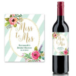 Bridal Shower Wine Labels Printable Wine Bottle Label Template