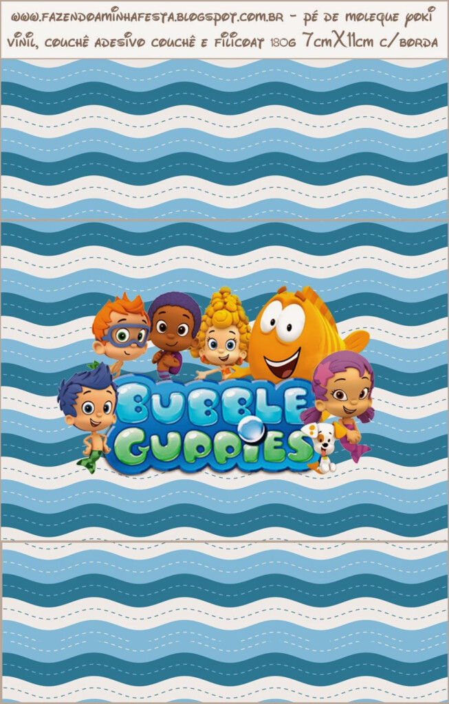 Bubble Guppies Free Printable Candy Bar Labels Oh My Fiesta In English