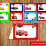 Cars Food Labels Printable Cars Food Tent Cards Disney Cars 3 Party