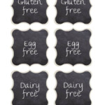 Chalkboard Buffet Foodstuff Labels Absolutely Free Printables SaayGift