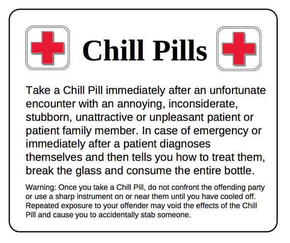 Chill Pill DOCTOR Glass Apothecary Jar Funny Gag By Scripturegifts 