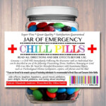 Chill Pills Label Funny Gag Gift Professional Office Gift Christmas