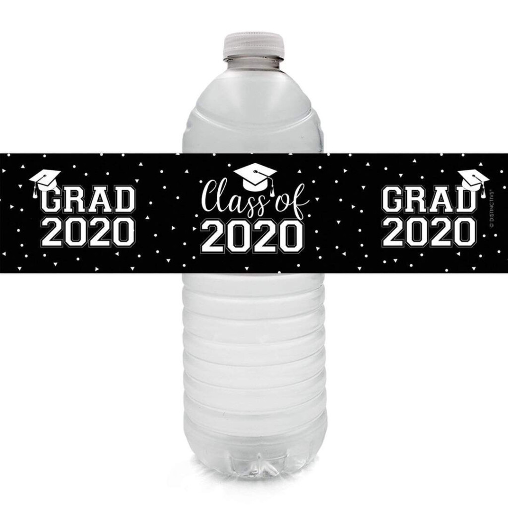 Class Of 2020 Graduation Water Bottle Labels 24 Stickers Bottle 