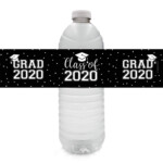 Class Of 2020 Graduation Water Bottle Labels 24 Stickers Bottle