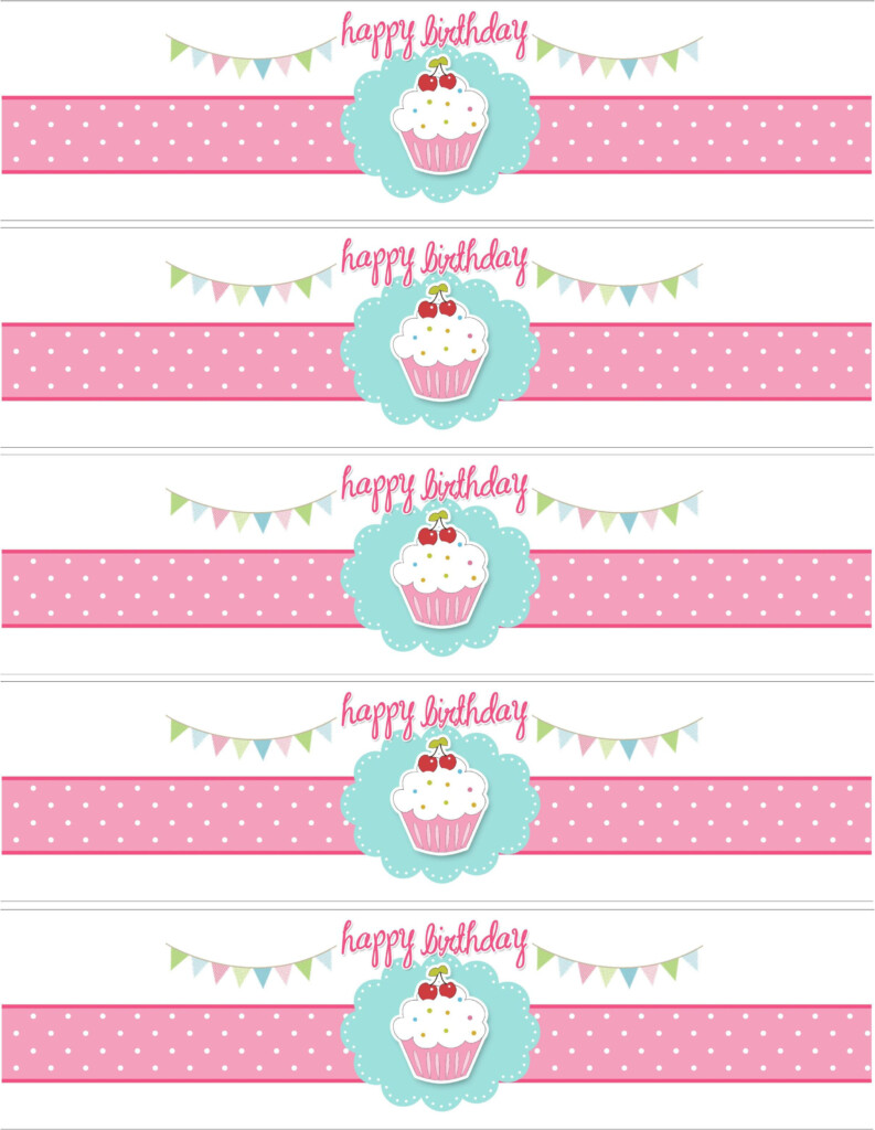 Cupcake Birthday Party With FREE Printables Birthday Labels Water 