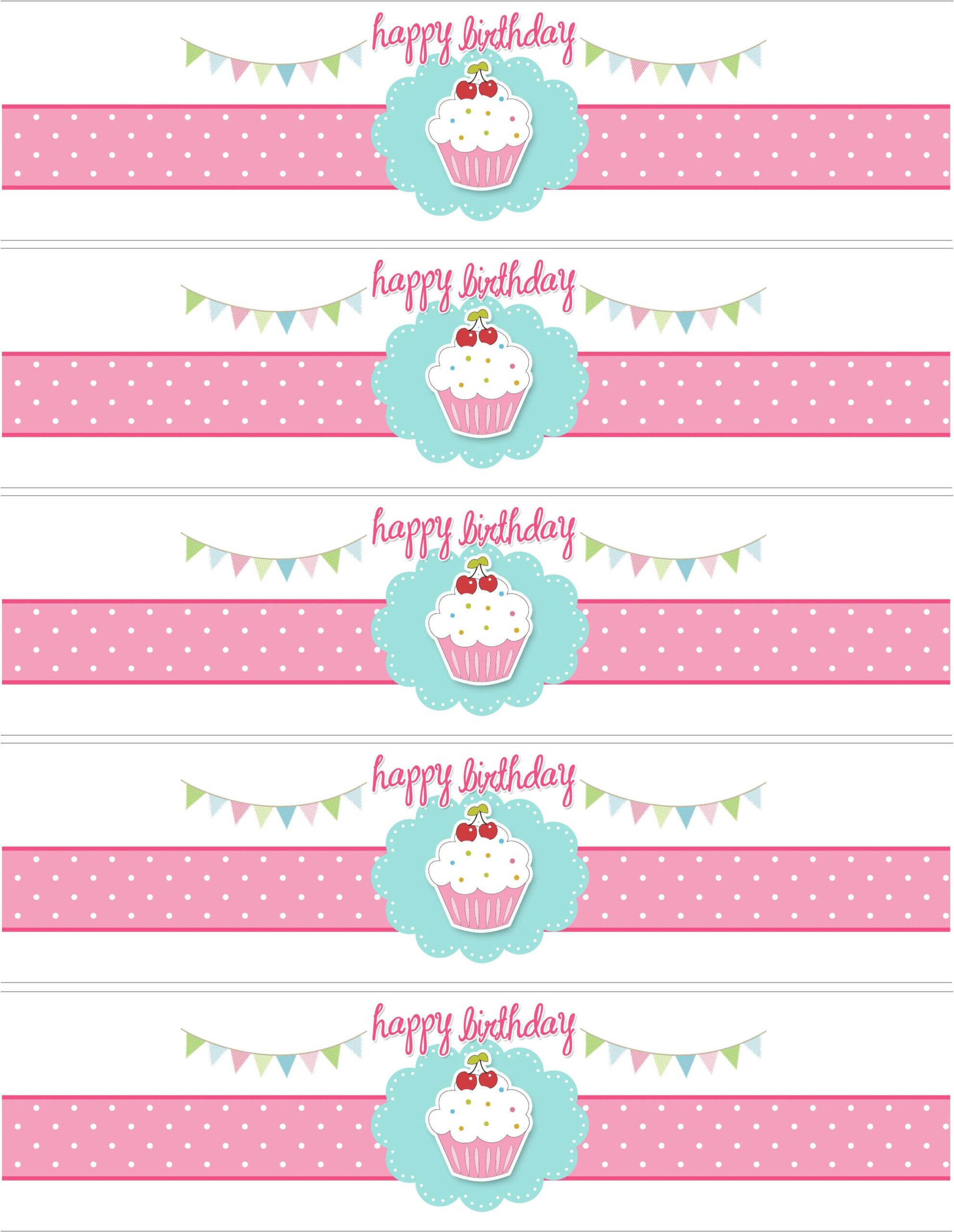 Cupcake Birthday Party With FREE Printables Birthday Labels Water