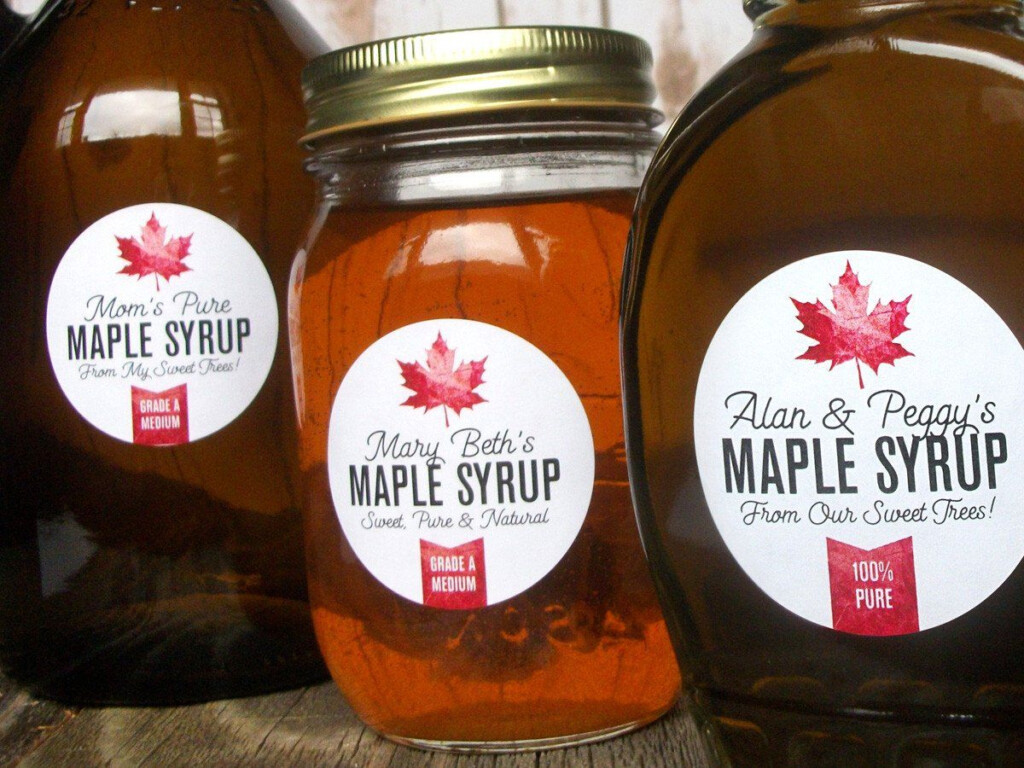 Custom Maple Syrup Bottle Labels In 2020 Maple Syrup Bottle Labels 
