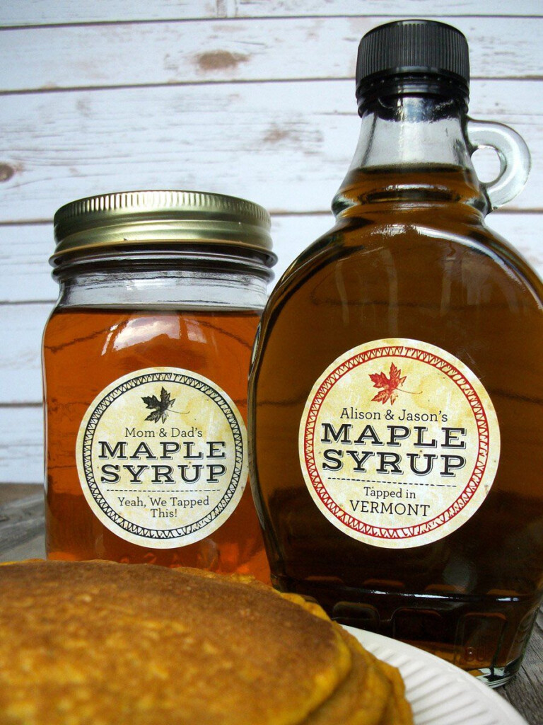 Custom Vintage Seal Maple Syrup Labels Maple Syrup Labels Syrup 