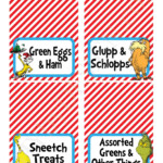 Customized Set Of 12 PRINTABLE Dr Seuss Food Drink DIY Tent Label