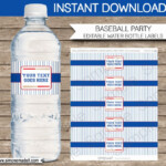 Design Your Own Water Bottle Labels Free Best Of Label Template Inside