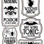 Details About Halloween Magic Steampunk Mini Bottle Labels Glossy