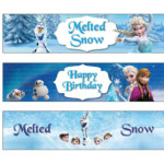 Disney Frozen Water Bottle Labels Disney Frozen Birthday Party