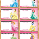 Disney Princess Food Tents Princess Birthday Food Labels Etsy