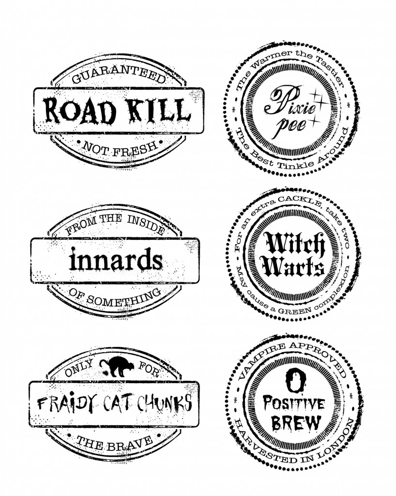 DIY Halloween Food Ideas With Printable Labels
