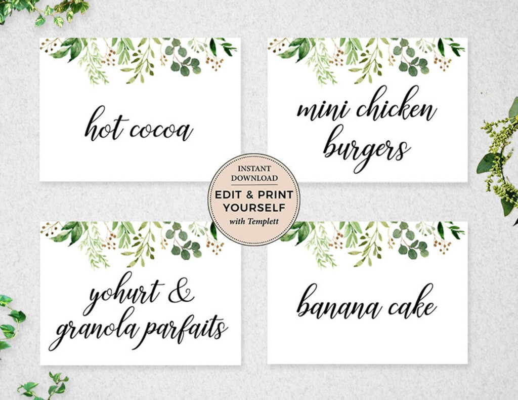 Editable Labels Editable Food Labels Labels Name Tags Etsy In 2020 