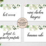Editable Labels Editable Food Labels Labels Name Tags Etsy In 2020