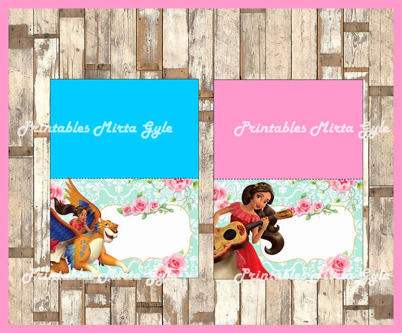 Elena Of Avalor Food Labels Printable Elena Of Avalor Party Etsy