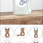 Free Forest Animal Mason Jar Baby Shower Label Printables We Lived