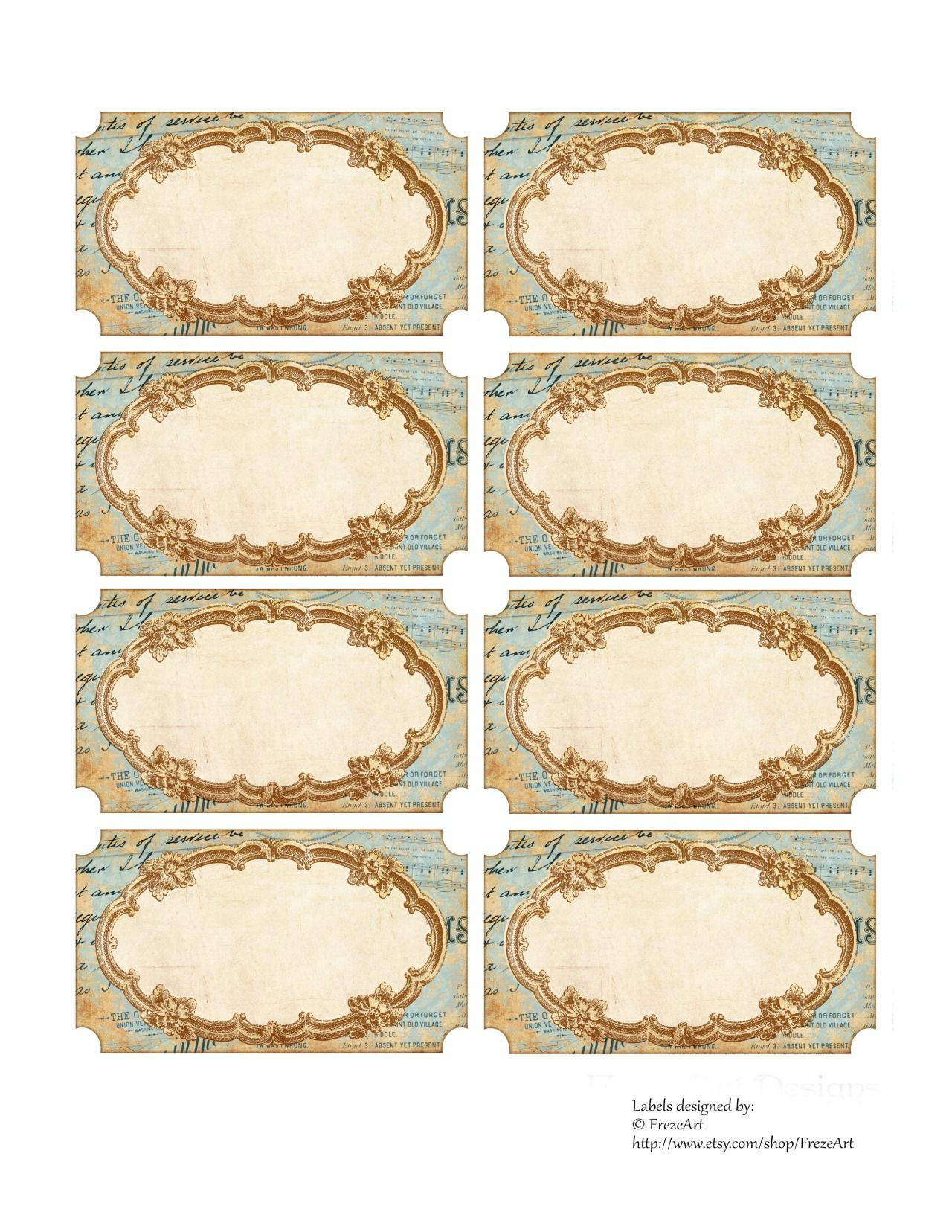 Free Jar Labels Printable Digital Vintage Labels On Digital Collage 