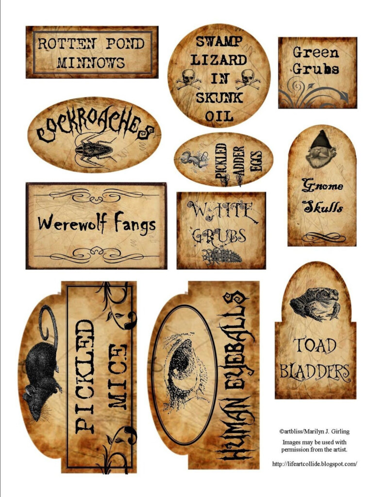 Free Printable Apothecary Jar Labels Free Printable A To Z