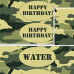 Free Printable Camouflage Water Bottle Labels Printable Treats