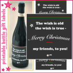 Free Printable Christmas Wine Bottle Labels Ausdruckbarer