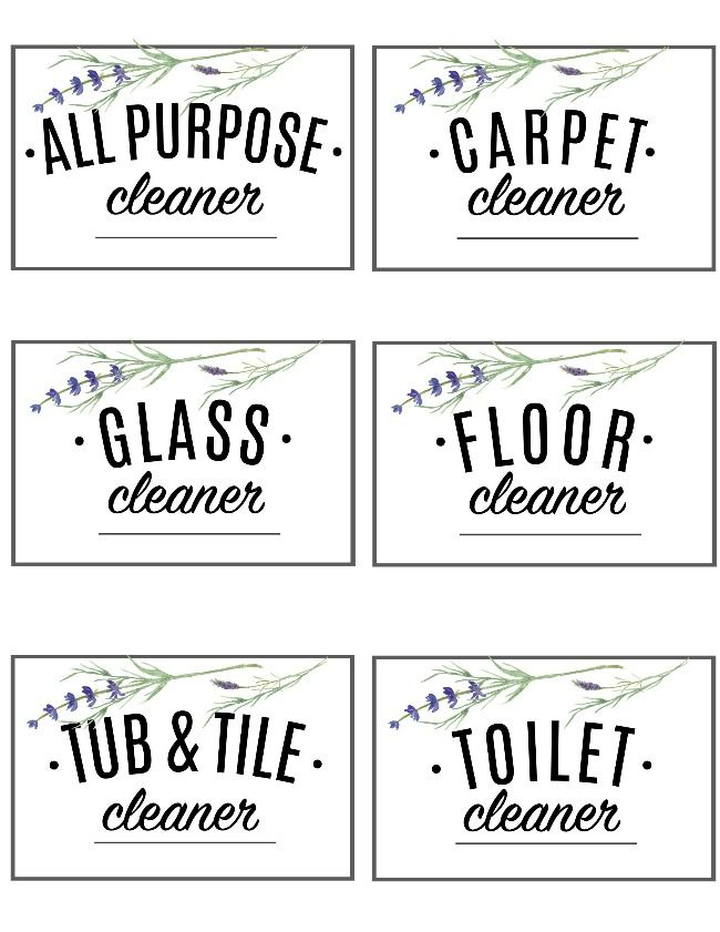 Free Printable Cleaning Labels Free Printable Cleaning Cleaning