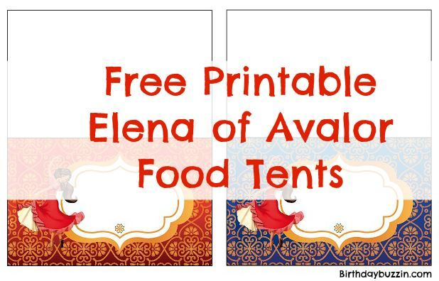 Free Printable Elena Of Avalor Food Tents Camping Party Foods Party 