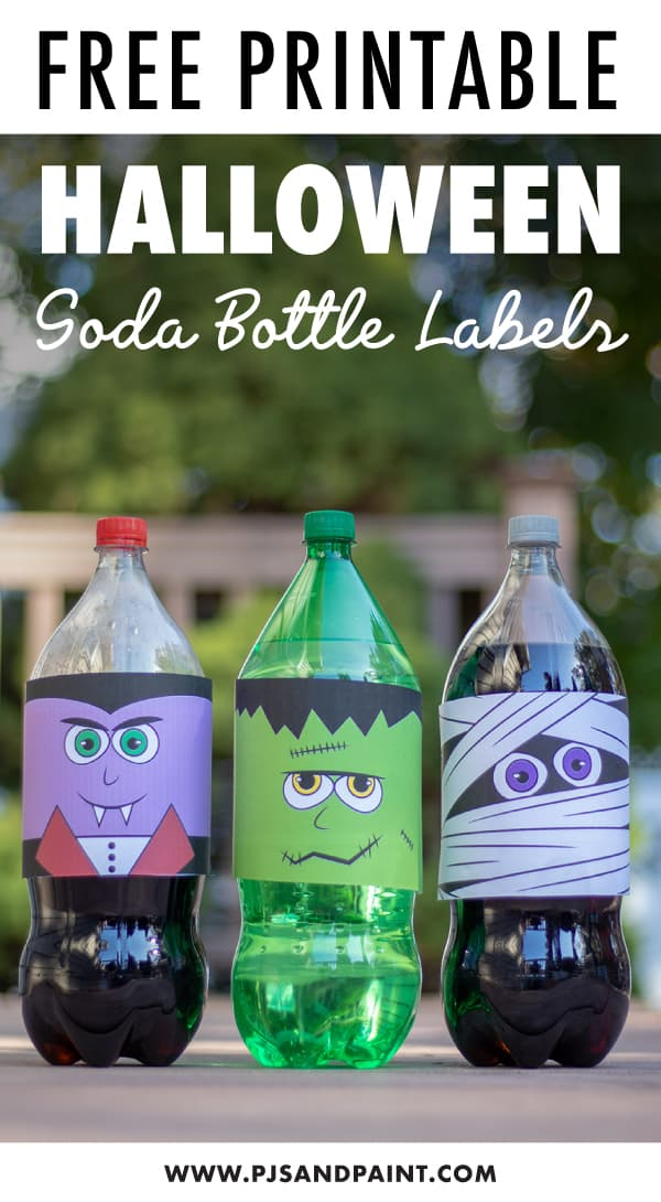 Free Printable Halloween Soda Bottle Labels 2 Liter Bottles