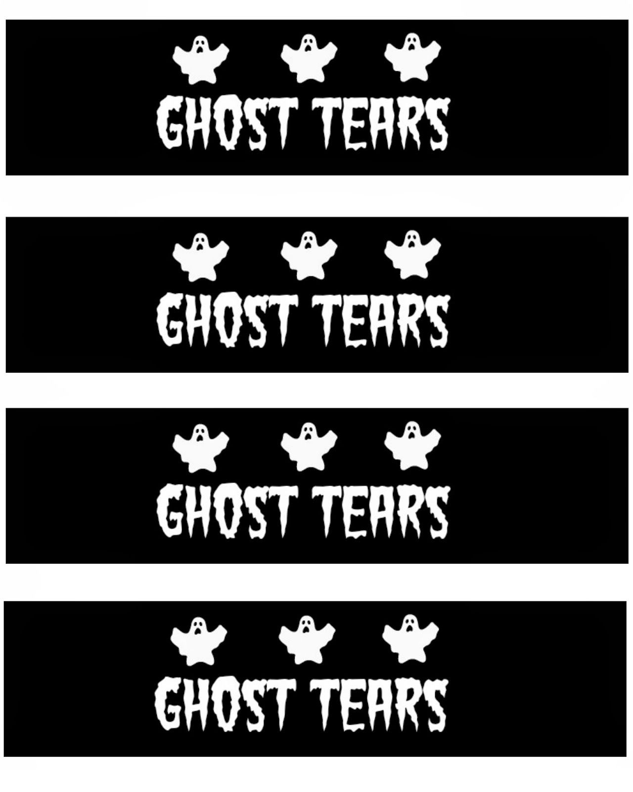 FREE Printable Halloween Water Bottle Labels SpookySnacks shop 