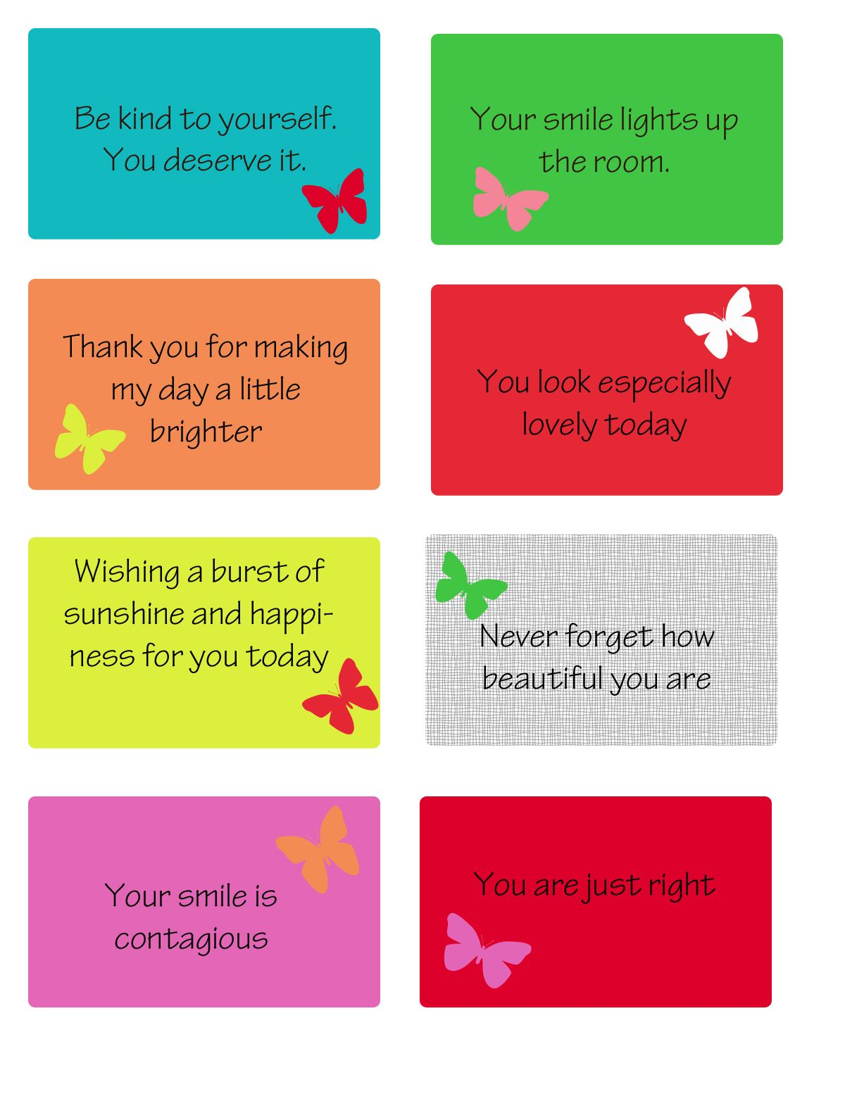 Free Printable Kindness Cards Kindness Activities Random Acts Of 