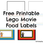 Free Printable Lego Movie Food Labels Birthday Buzzin
