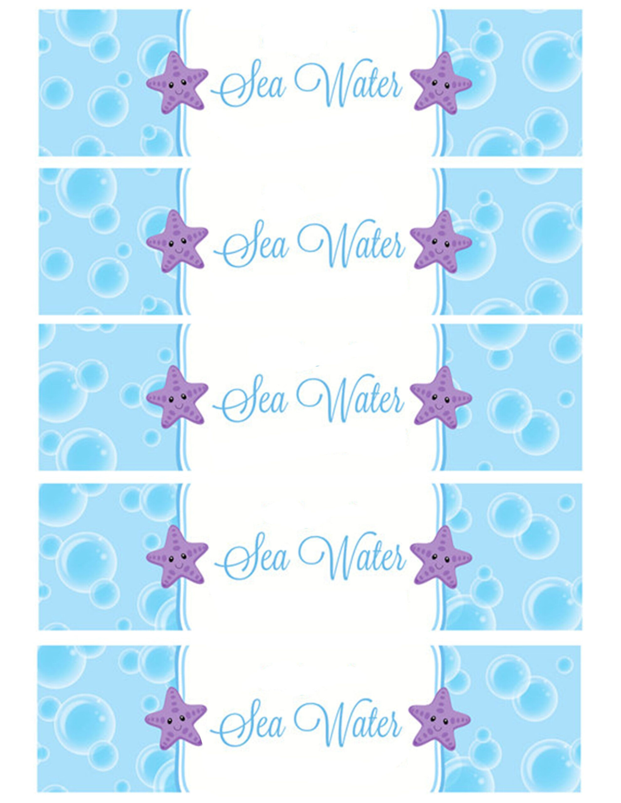 Free Printable Little Mermaid Water Bottle Labels Free Printable