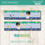 Free Printable Mad Scientist Water Bottle Labels Birthday Buzzin