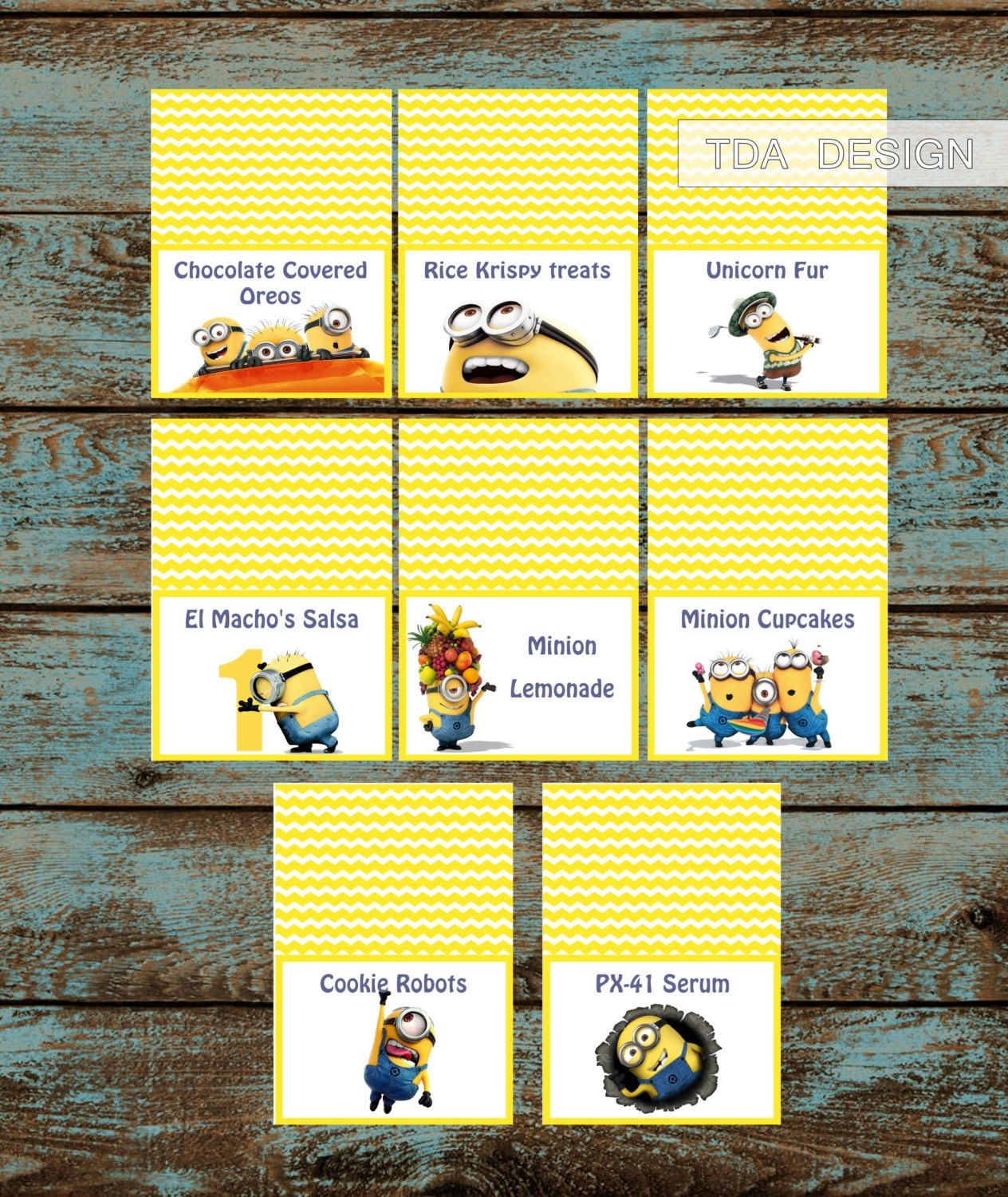 Free Printable Minion Food Labels Free Printable