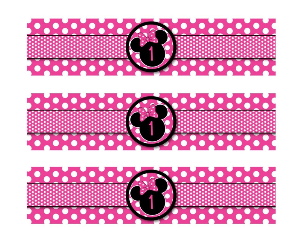 Free Printable Minnie Mouse Bottle Labels Bottle Label Template 