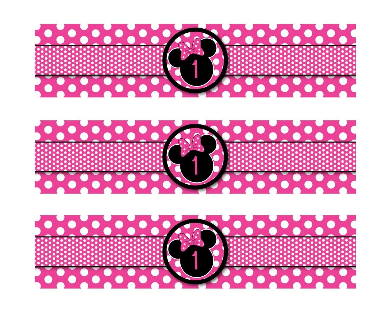 Free Printable Minnie Mouse Bottle Labels Bottle Label Template 