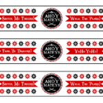 Free Printable Pirate Water Bottle Labels Pirate Birthday Party