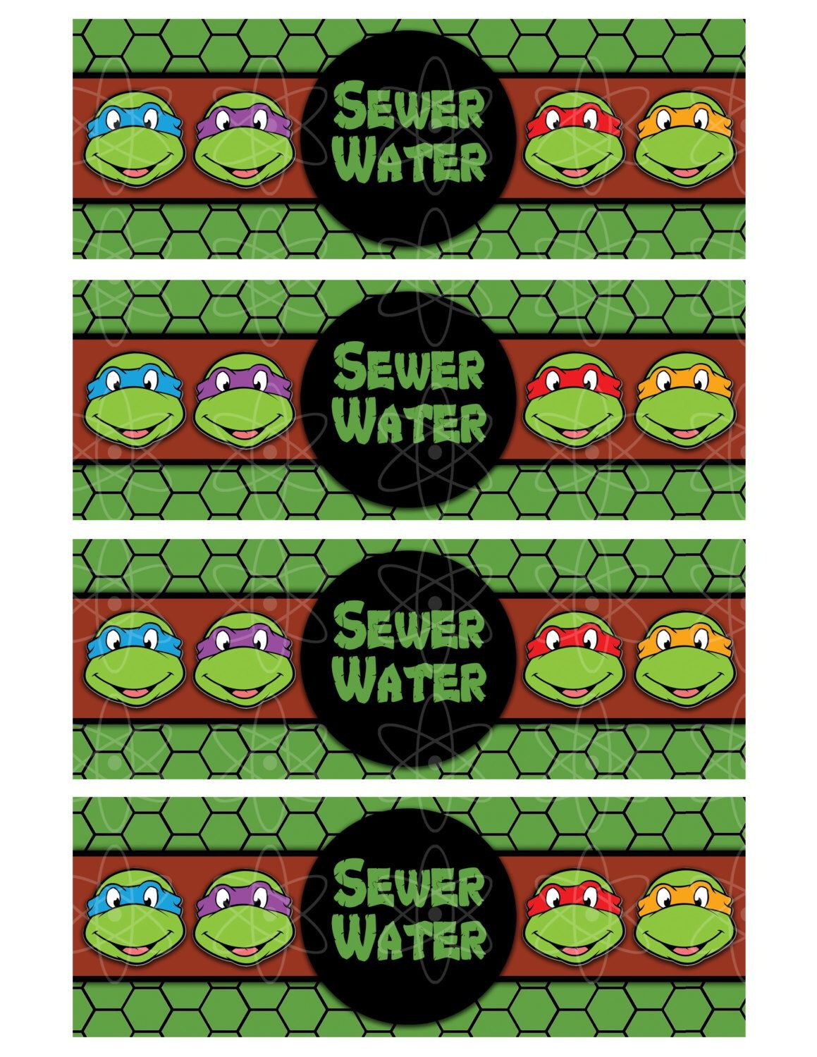 Free Printable Tmnt Food Labels Free Printable