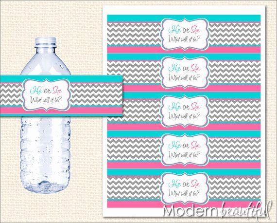 Free Printable Water Bottle Labels For Baby Shower Elegant Instant 