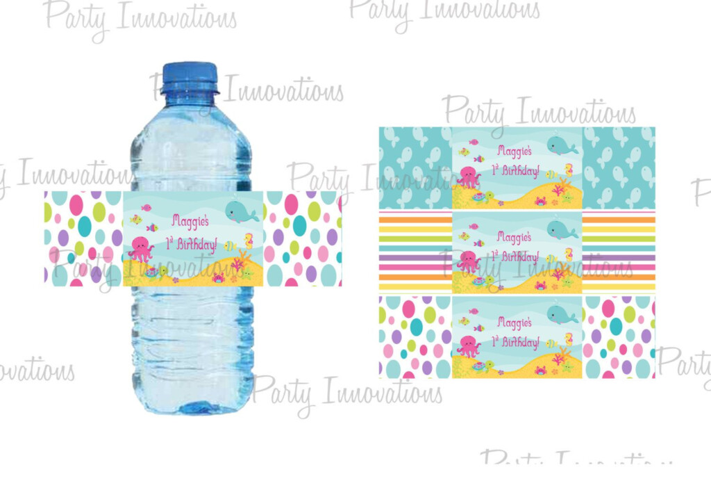 Free Printable Water Bottle Wraps Under The Sea Printable Under The 