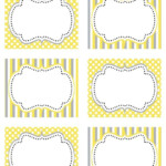 FREE Printables In Yellow Gray Printable Labels Free Printables