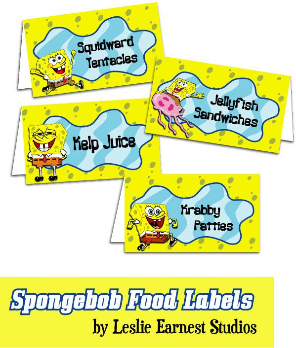 Free Spongebob Pictures To Print PRINTABLE Spongebob Squarepants Food 