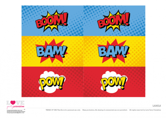 Free Superhero Party Printables Superhero Party Printables Superhero 